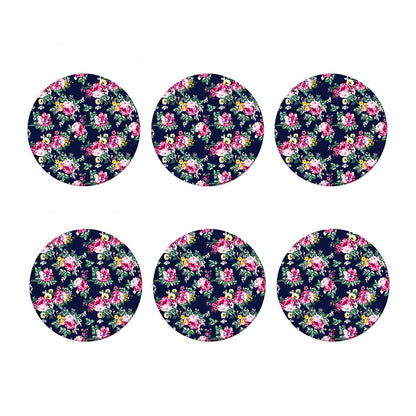Vintage Blossom Floral Pattern Print Coaster Set