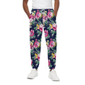 Vintage Blossom Floral Pattern Print Cotton Sweatpants