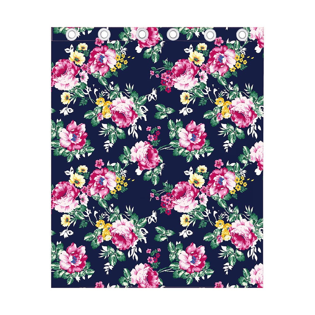 Vintage Blossom Floral Pattern Print Curtain