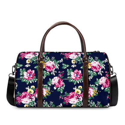 Vintage Blossom Floral Pattern Print Duffle Bag
