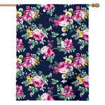 Vintage Blossom Floral Pattern Print House Flag