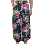 Vintage Blossom Floral Pattern Print Lantern Pants
