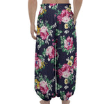 Vintage Blossom Floral Pattern Print Lantern Pants