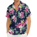 Vintage Blossom Floral Pattern Print Men's Deep V-Neck Shirt