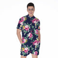 Vintage Blossom Floral Pattern Print Men's Romper