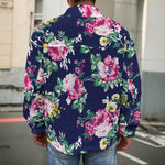 Vintage Blossom Floral Pattern Print Men's Shirt Jacket