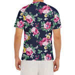 Vintage Blossom Floral Pattern Print Men's Short Sleeve Rash Guard