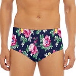 Vintage Blossom Floral Pattern Print Men's Triangle Swim Briefs