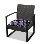 Vintage Blossom Floral Pattern Print Outdoor Seat Cushion Cover