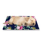 Vintage Blossom Floral Pattern Print Pet Cooling Mat Cover