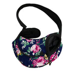 Vintage Blossom Floral Pattern Print Pet Sling Carrier