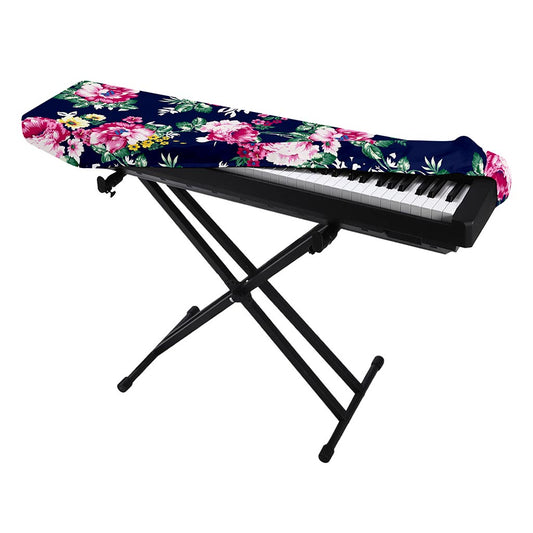 Vintage Blossom Floral Pattern Print Piano Keyboard Cover
