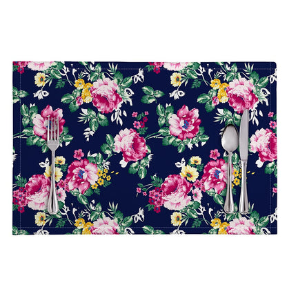Vintage Blossom Floral Pattern Print Placemat