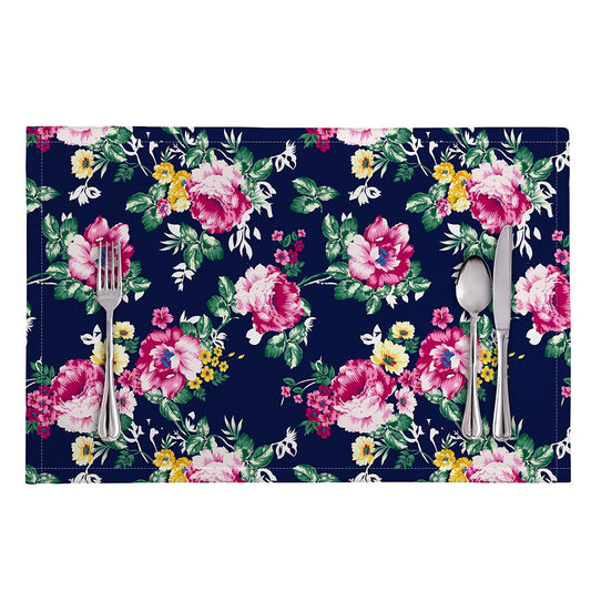 Vintage Blossom Floral Pattern Print Placemat
