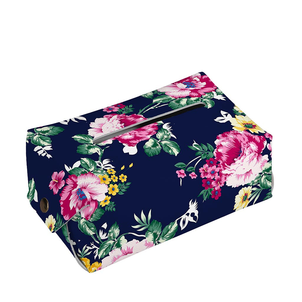 Vintage Blossom Floral Pattern Print Rectangle Tissue Box Cover