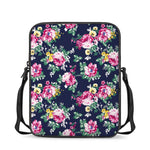 Vintage Blossom Floral Pattern Print Rectangular Crossbody Bag