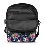 Vintage Blossom Floral Pattern Print Rectangular Crossbody Bag