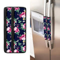 Vintage Blossom Floral Pattern Print Refrigerator Handle Covers