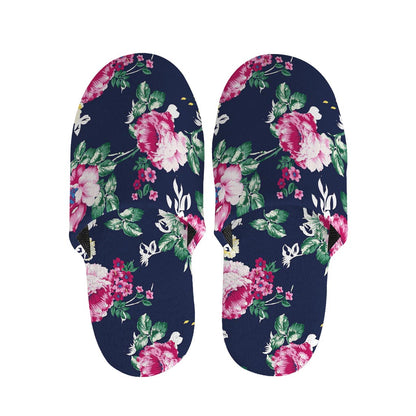 Vintage Blossom Floral Pattern Print Slippers