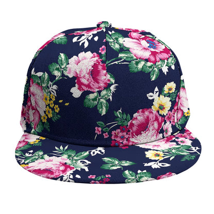 Vintage Blossom Floral Pattern Print Snapback Cap