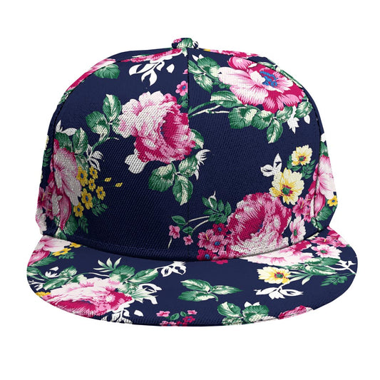 Vintage Blossom Floral Pattern Print Snapback Cap