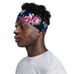 Vintage Blossom Floral Pattern Print Sports Headband