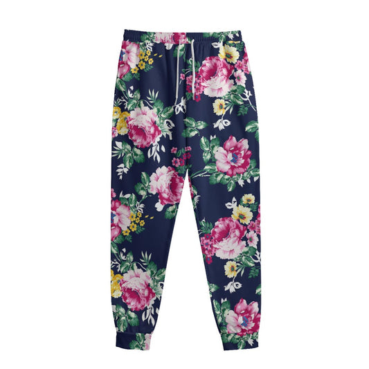 Vintage Blossom Floral Pattern Print Sweatpants
