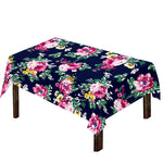 Vintage Blossom Floral Pattern Print Tablecloth