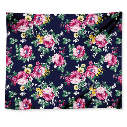 Vintage Blossom Floral Pattern Print Tapestry