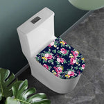 Vintage Blossom Floral Pattern Print Toilet Lid Cover