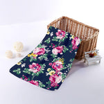 Vintage Blossom Floral Pattern Print Towel