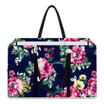 Vintage Blossom Floral Pattern Print Utility Tote Bag