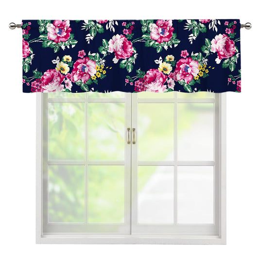 Vintage Blossom Floral Pattern Print Window Valance