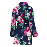 Vintage Blossom Floral Pattern Print Women's Bathrobe