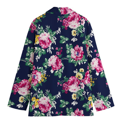 Vintage Blossom Floral Pattern Print Women's Blazer