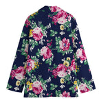 Vintage Blossom Floral Pattern Print Women's Cotton Blazer