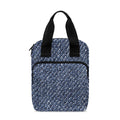 Vintage Blue Denim Jeans Print Bible Tote Bag