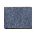 Vintage Blue Denim Jeans Print Bifold Wallet
