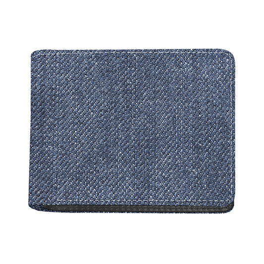 Vintage Blue Denim Jeans Print Bifold Wallet