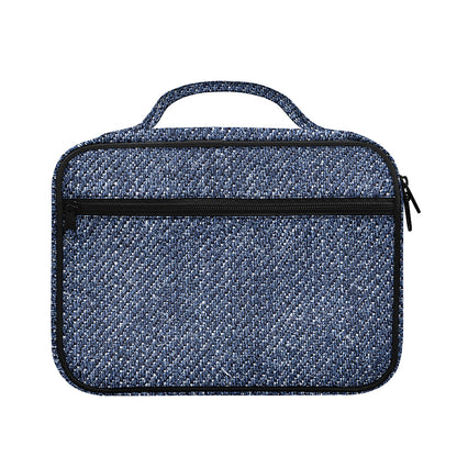 Vintage Blue Denim Jeans Print Briefcase Bible Bag