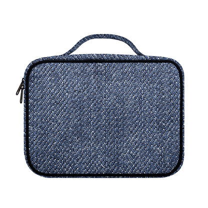 Vintage Blue Denim Jeans Print Briefcase Bible Bag
