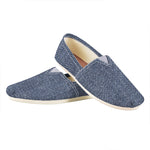Vintage Blue Denim Jeans Print Casual Shoes
