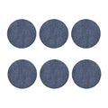 Vintage Blue Denim Jeans Print Coaster Set