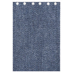 Vintage Blue Denim Jeans Print Curtain