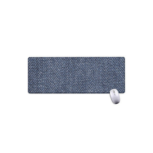 Vintage Blue Denim Jeans Print Extended Mouse Pad
