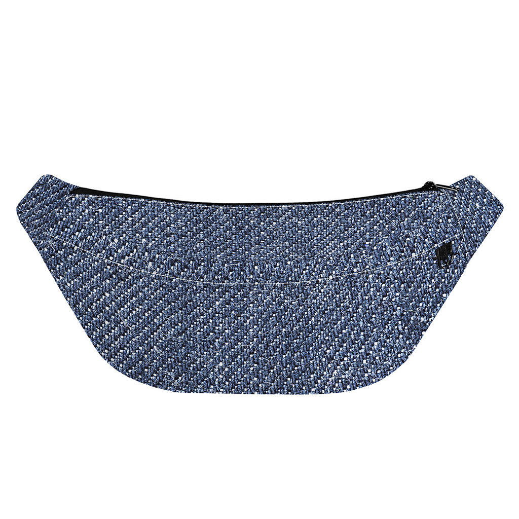 Vintage Blue Denim Jeans Print Fanny Pack
