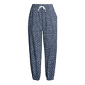 Vintage Blue Denim Jeans Print Fleece Lined Knit Pants