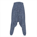 Vintage Blue Denim Jeans Print Hammer Pants