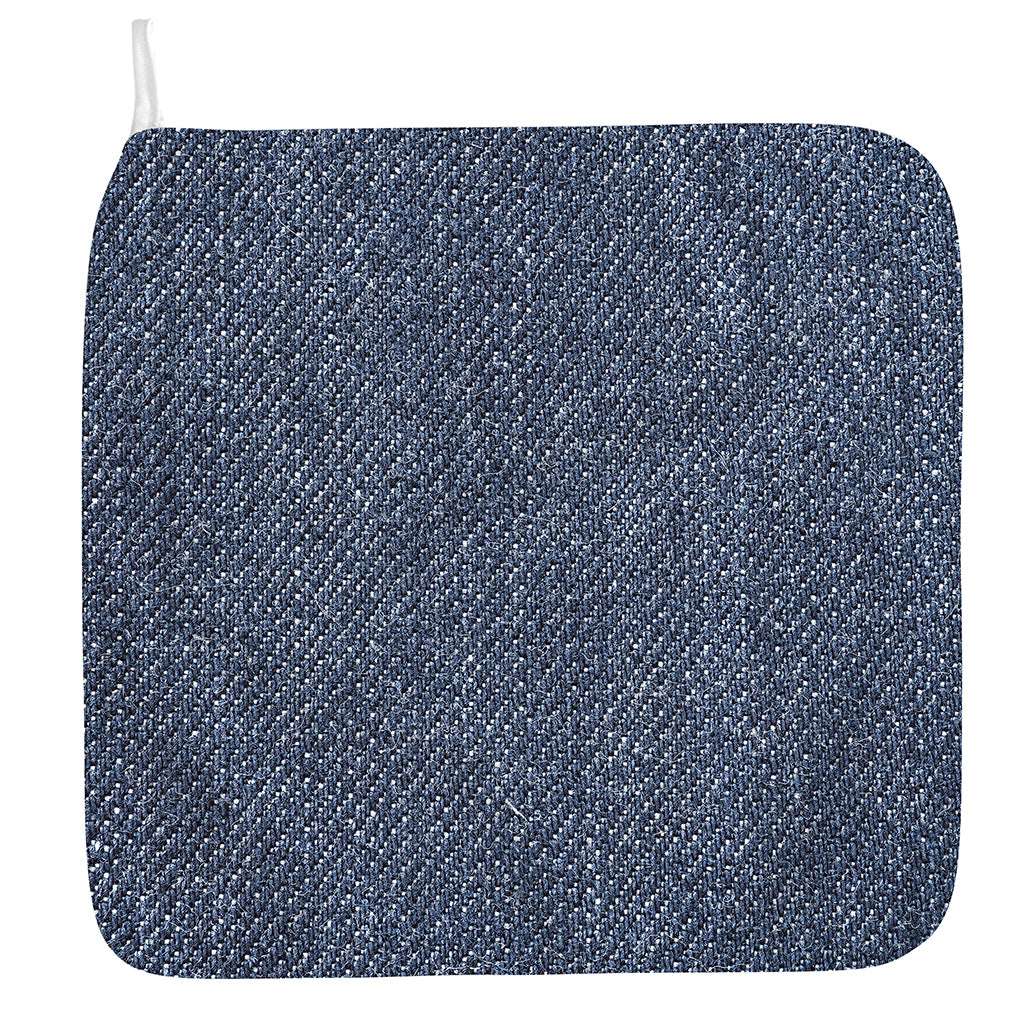 Vintage Blue Denim Jeans Print Hand Towel