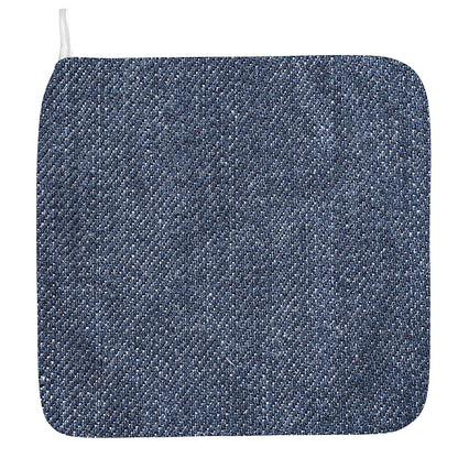 Vintage Blue Denim Jeans Print Hand Towel